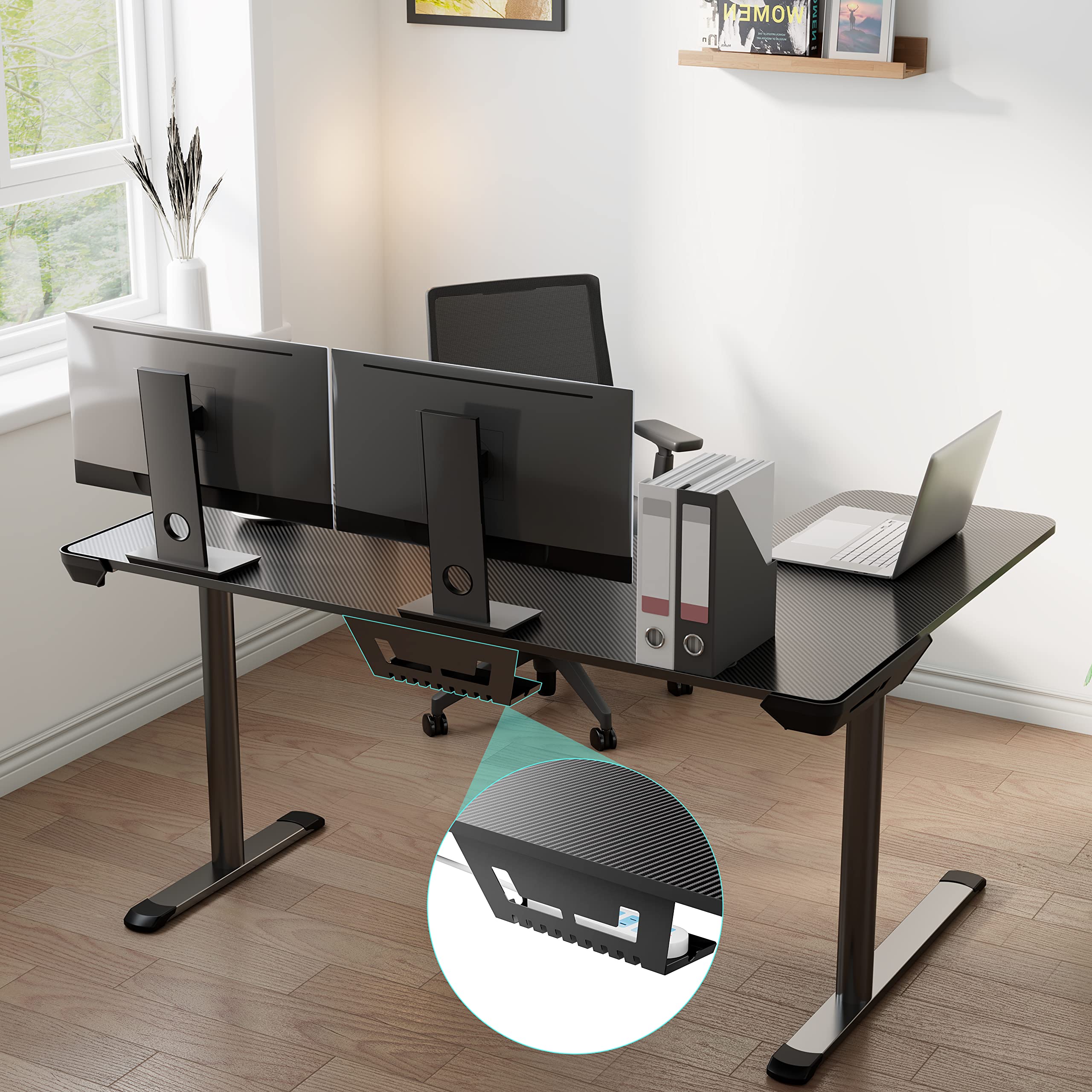 EUREKA ERGONOMIC L-Shaped Gaming Desk 60