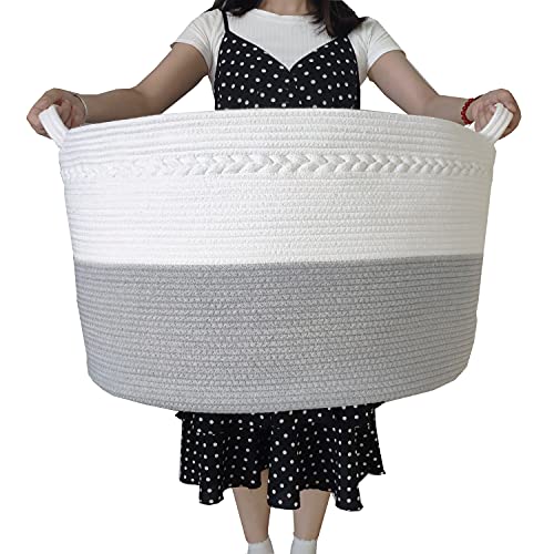 Qillyoper YNEXTRA Extra Large Cotton Rope Storage Basket - 22