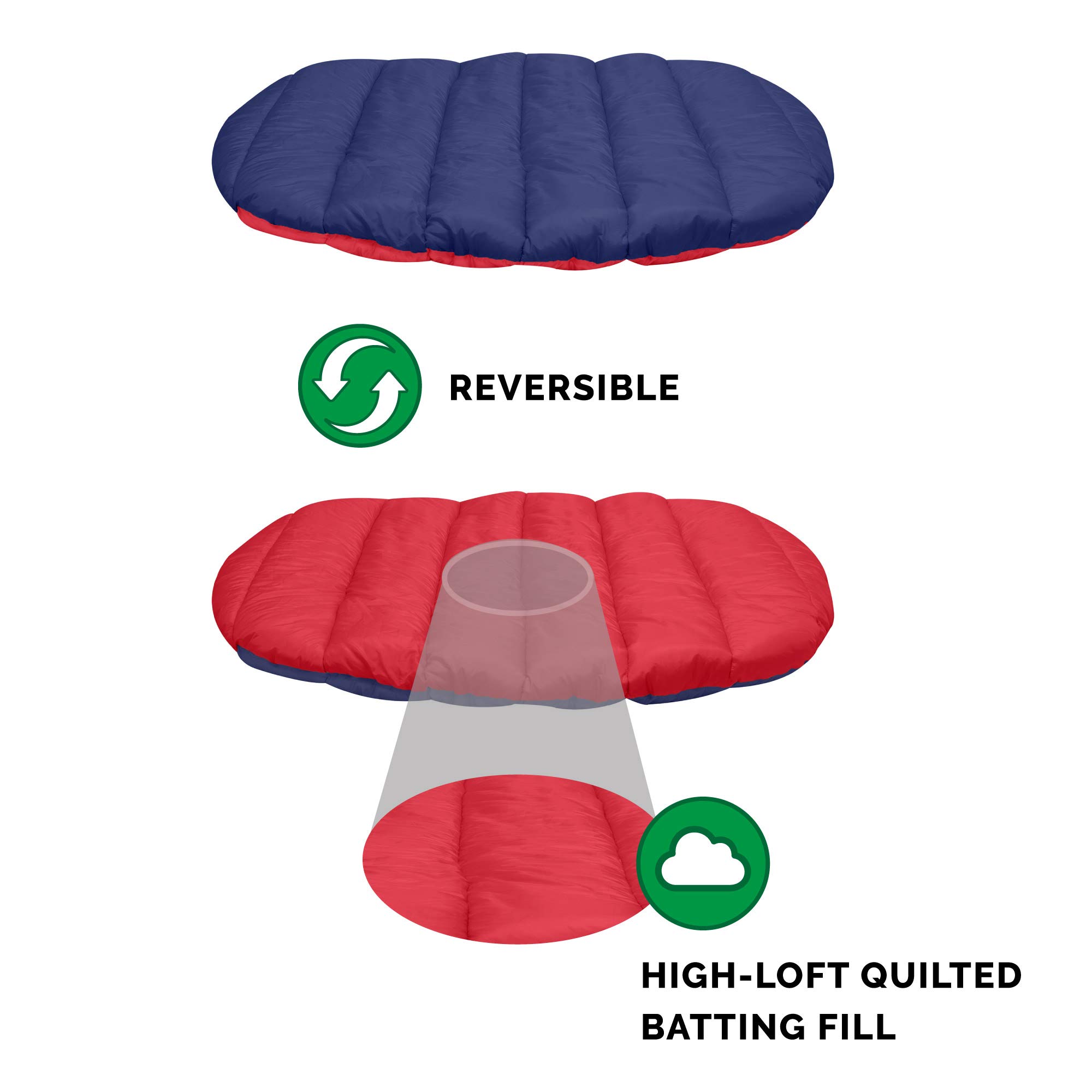 Furhaven Travel Dog Bed for Small Dogs - Washable, Foldable with Carry Bag - Perfect for Crates, Kennels & Outdoor Adventures