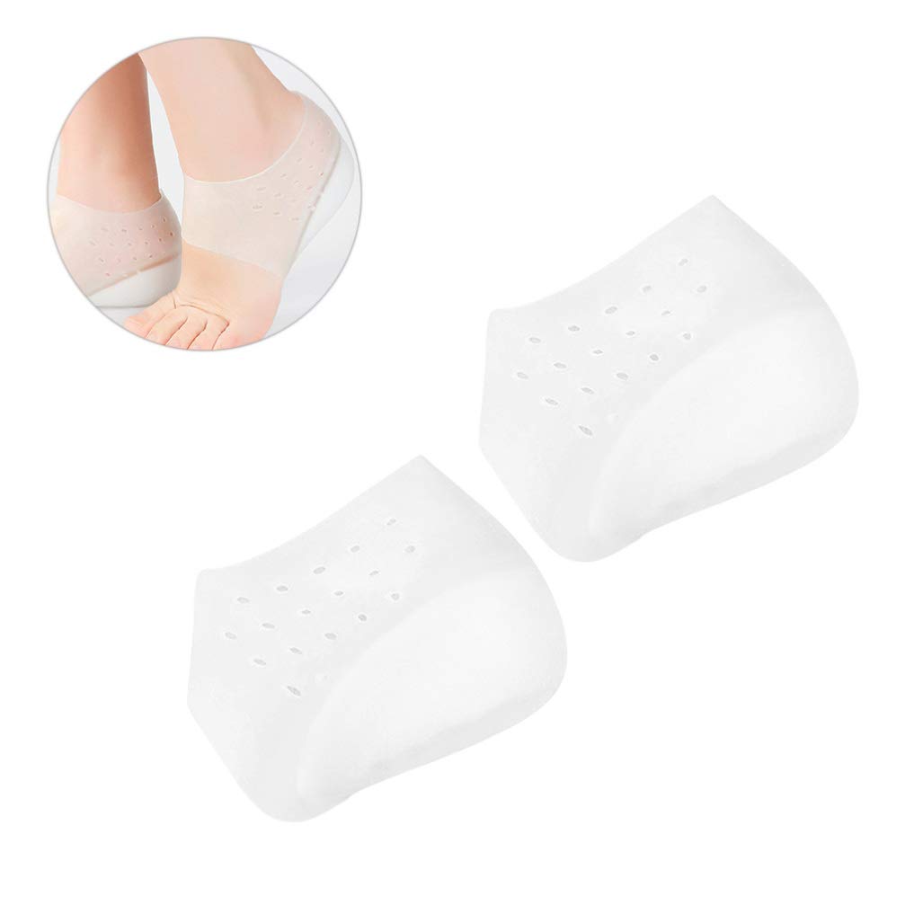 HEALLILY Silicone Shoe Lifting Insoles - 1 Pair Invisible Heightening Heel Pads for Men & Women - Comfortable Foot Support for Work, Dating & Daily Wear
