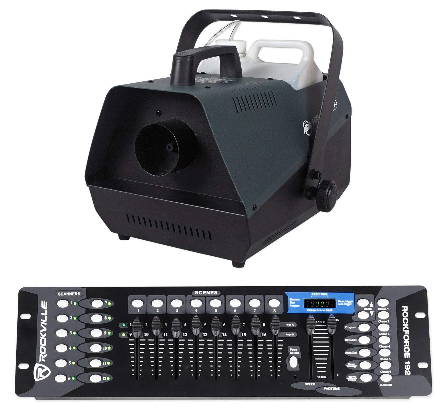 American DJ Fog Fury 3000 Professional Fog Machine with Wired Remote & 192-Channel DMX Controller for Stage Shows, Halloween Parties, and Special Effects
