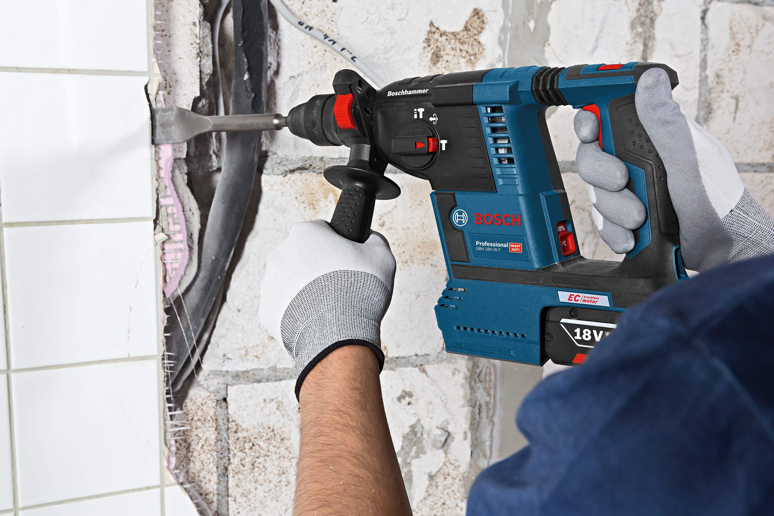 Bosch SDS Plus-5 Drill Bit Set for Concrete & Masonry - 6pc Hammer Drill Accessories for Professional Use