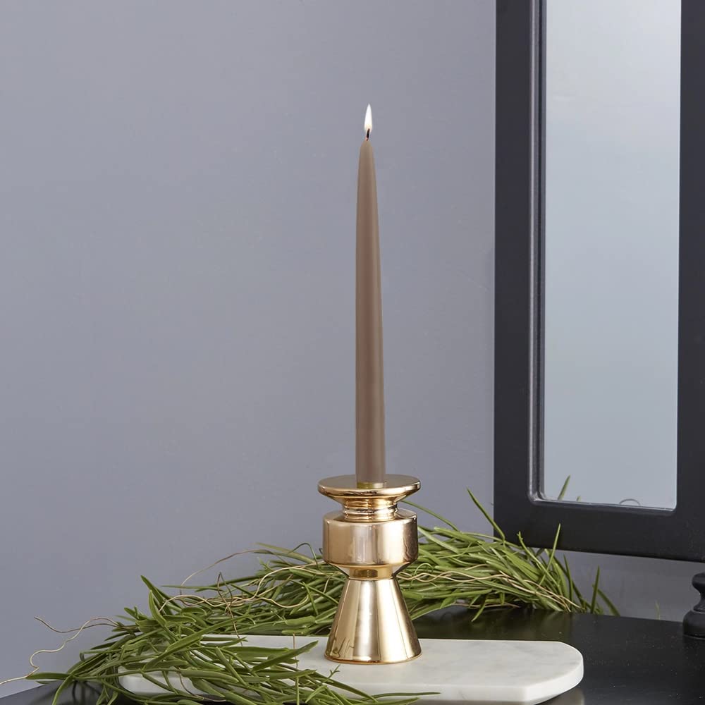 Premium Beeswax Taper Candles 12-Pack - Unscented, Dripless 9-Inch for Dining & Decor