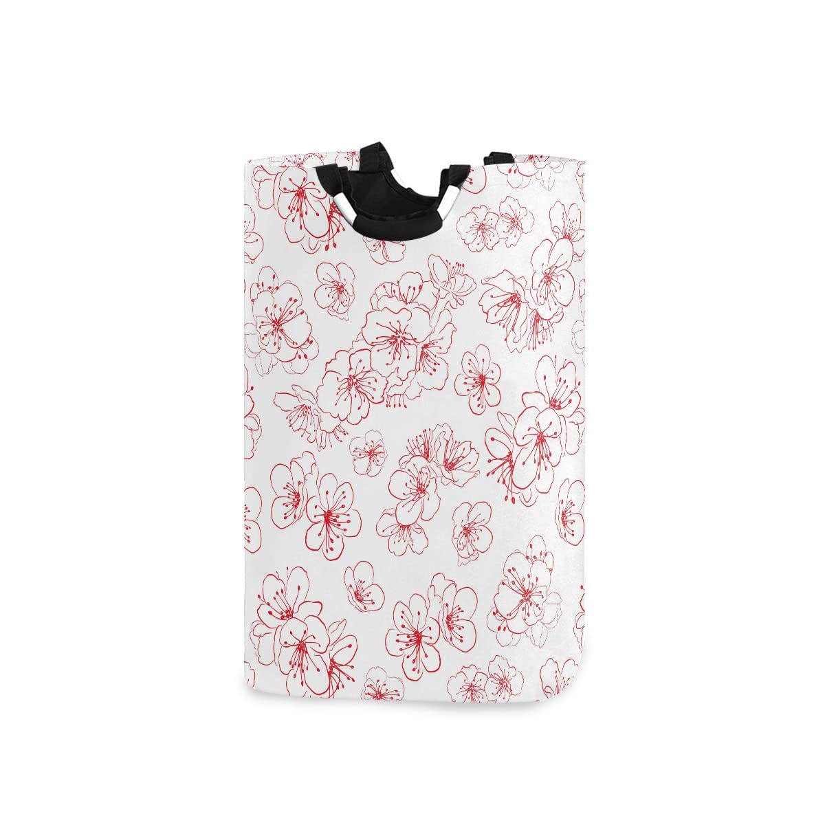 Foldable Collapsible Laundry Bag with Handles - Cherry Blossom Design for Bathroom Organization, Laundry Room Storage & Home Decor | Perfect for College Dorms, Travel & Small Spaces