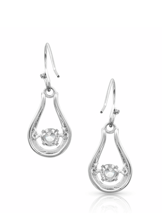 Montana Silversmiths ER4148 Women's Dancing Glass Earrings - Sterling Silver Dangle Earrings for Women, Perfect for Parties, Weddings & Special Occasions
