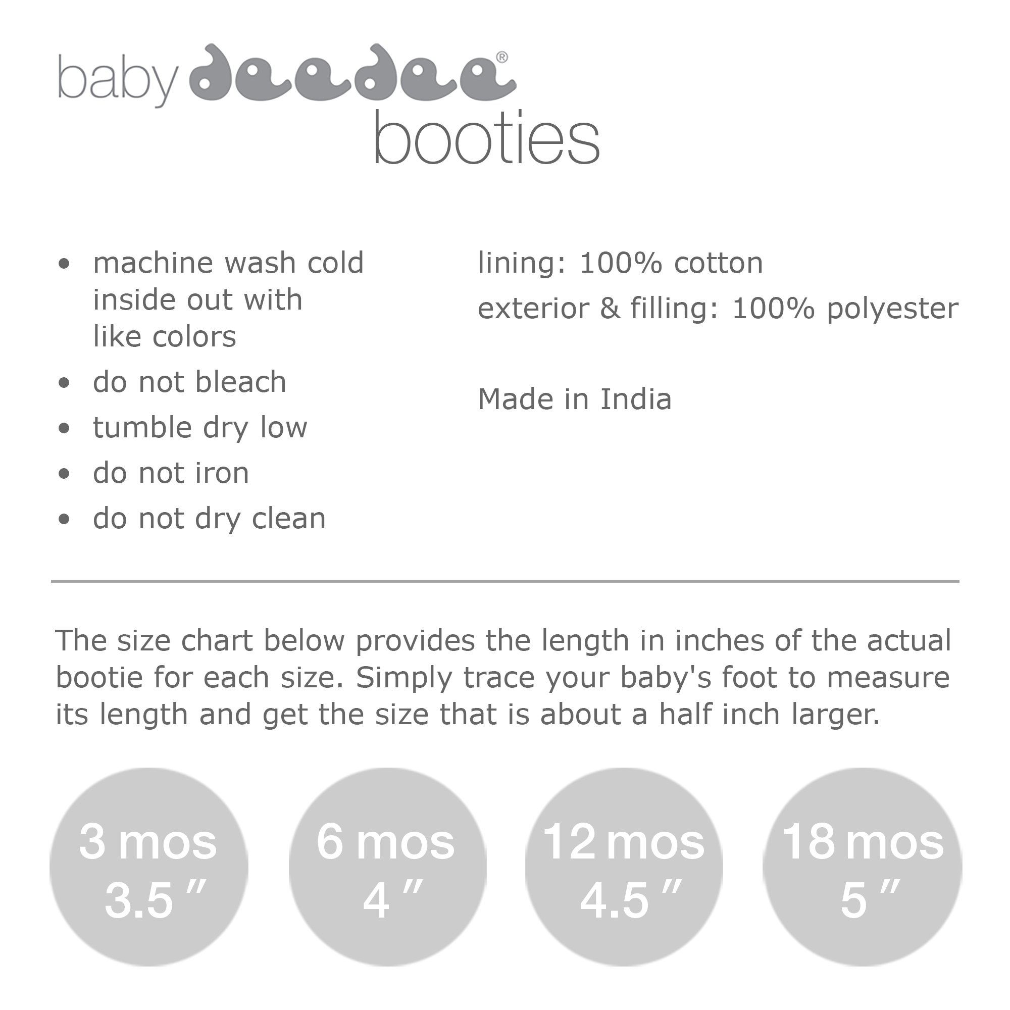 Baby Deedee Soft Sole Baby Booties for Girls & Boys - Unisex Infant Shoes for Newborns & Toddlers - Perfect for First Steps, Playtime & Photo Shoots