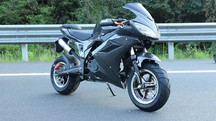 **50cc 4-Stroke Mini Dirt Bike for Adults & Kids – Gas-Powered Pocket Rocket Motorcycle, Up to 30MPH, 400Lbs Max Load – Black | Off-Road Trail Riding, Backyard Fun & Commuting**