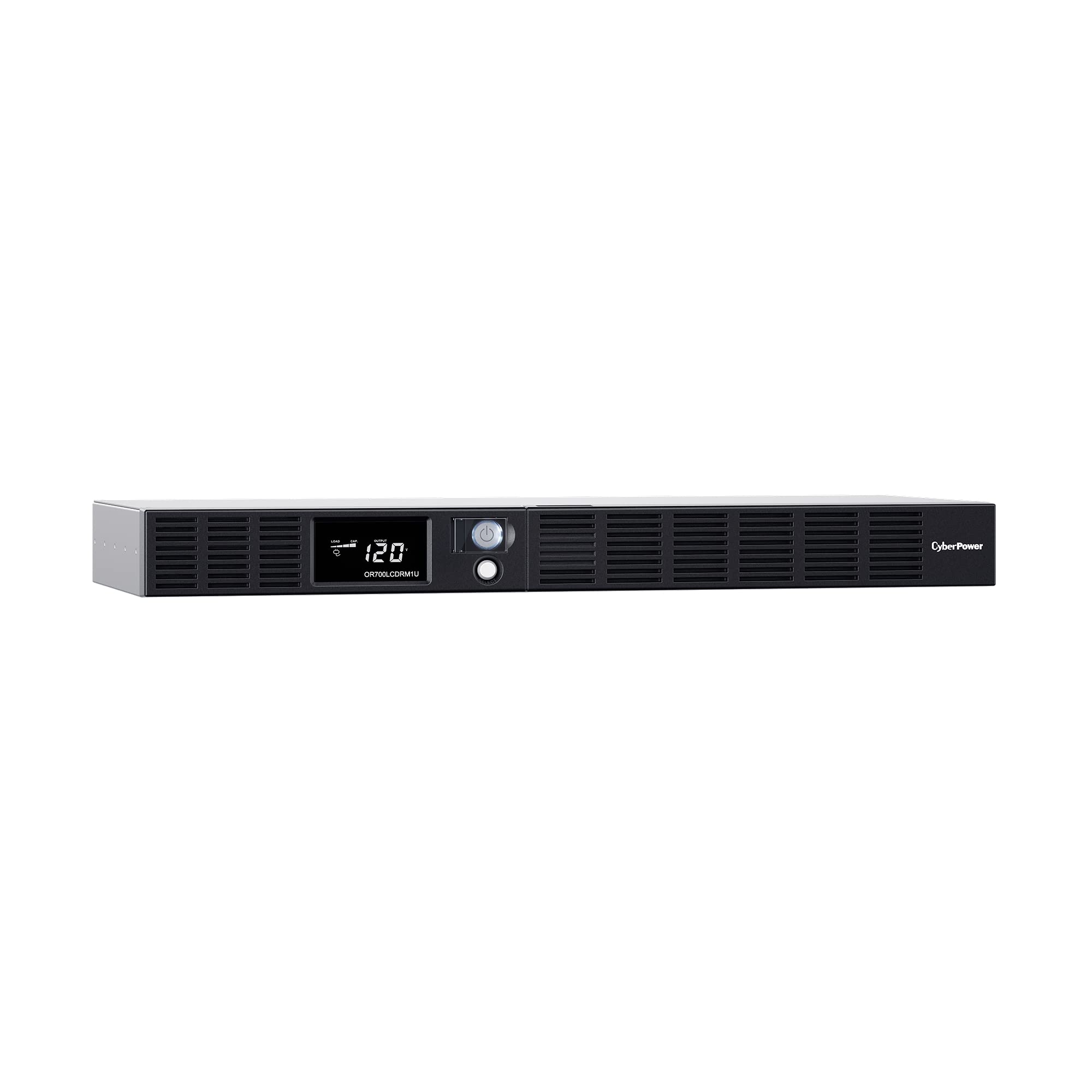 CyberPower OR700LCDRM1U Smart App LCD UPS - 700VA/400W, 6 Outlets with AVR, 1U Rackmount Uninterruptible Power Supply for Home Office & Server Rack Protection