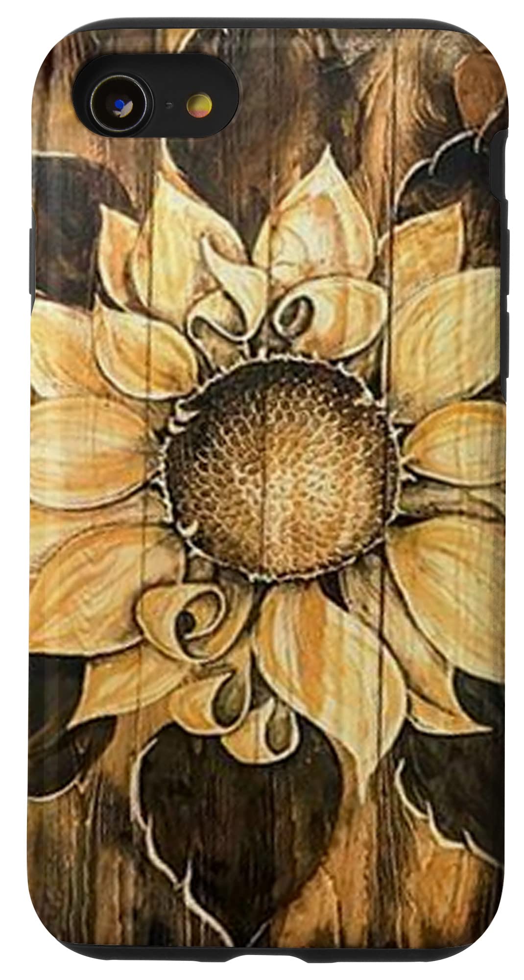 iPhone SE/7/8 Floral Wood Case - Spring Art for Phone Protection