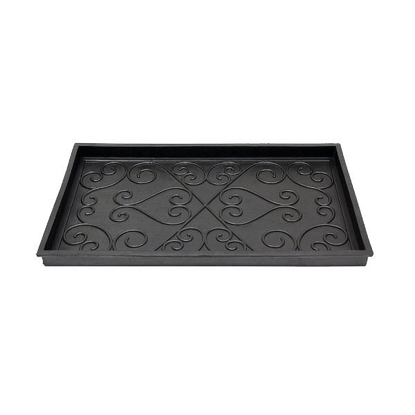 Durable Rubber Boot Trays for Entryway & Mudroom - Non-Slip Shoe & Boot Drying Mat - Waterproof Dirt Catcher for Wet & Muddy Footwear - Perfect for Home, Garage & Outdoor Use
