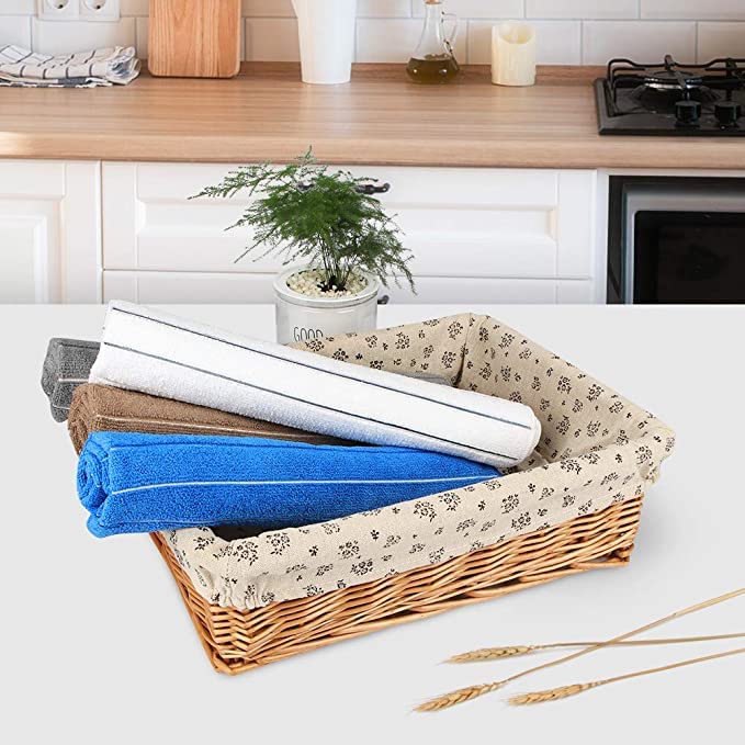 AIDEA 8-Pack Super Soft Absorbent Microfiber Kitchen Towels - 18