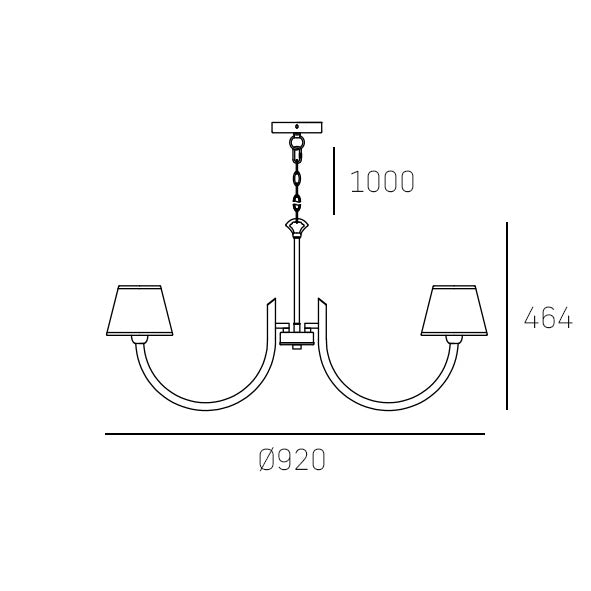 8-Light Multi-Arm Pendant Chandelier in Polished Nickel - Modern Ceiling Light Fixture for Dining Room, Kitchen Island & Living Room