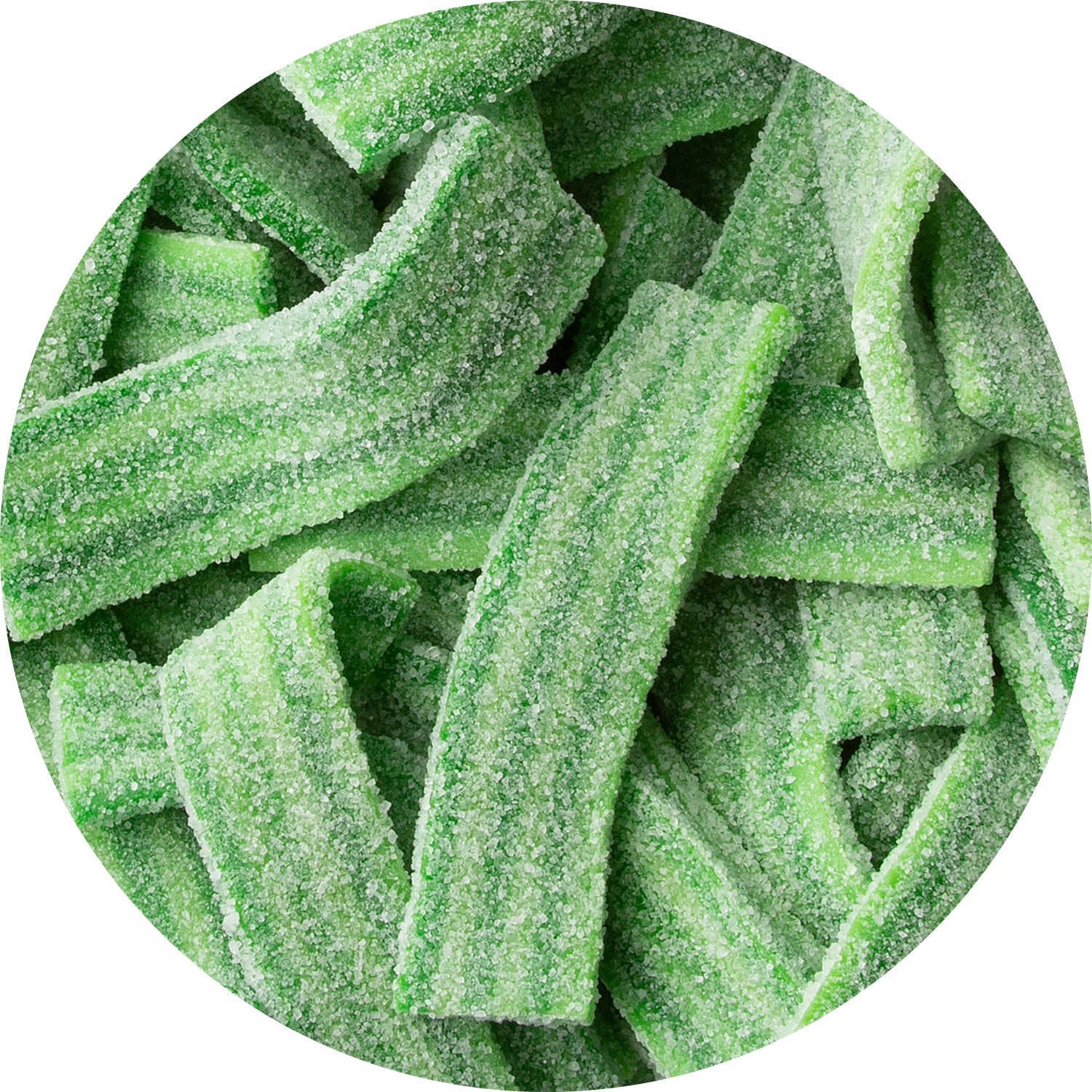 Mint Green Apple Licorice Belts - 200 Count Bulk Candy Tub | Sweet & Tangy Flavor | Perfect for Party Favors, Movie Nights & Office Snacks