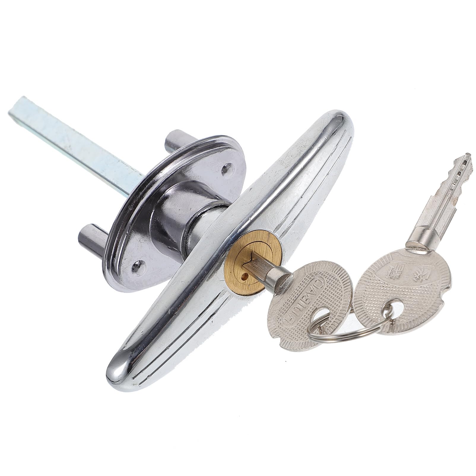 Garage Door T-Handle Lock Replacement Kit with Key - Heavy Duty Flap Door Lock for Sheds, Barns & Storage Units | Secure Outdoor Door Hardware for Home & Commercial Use