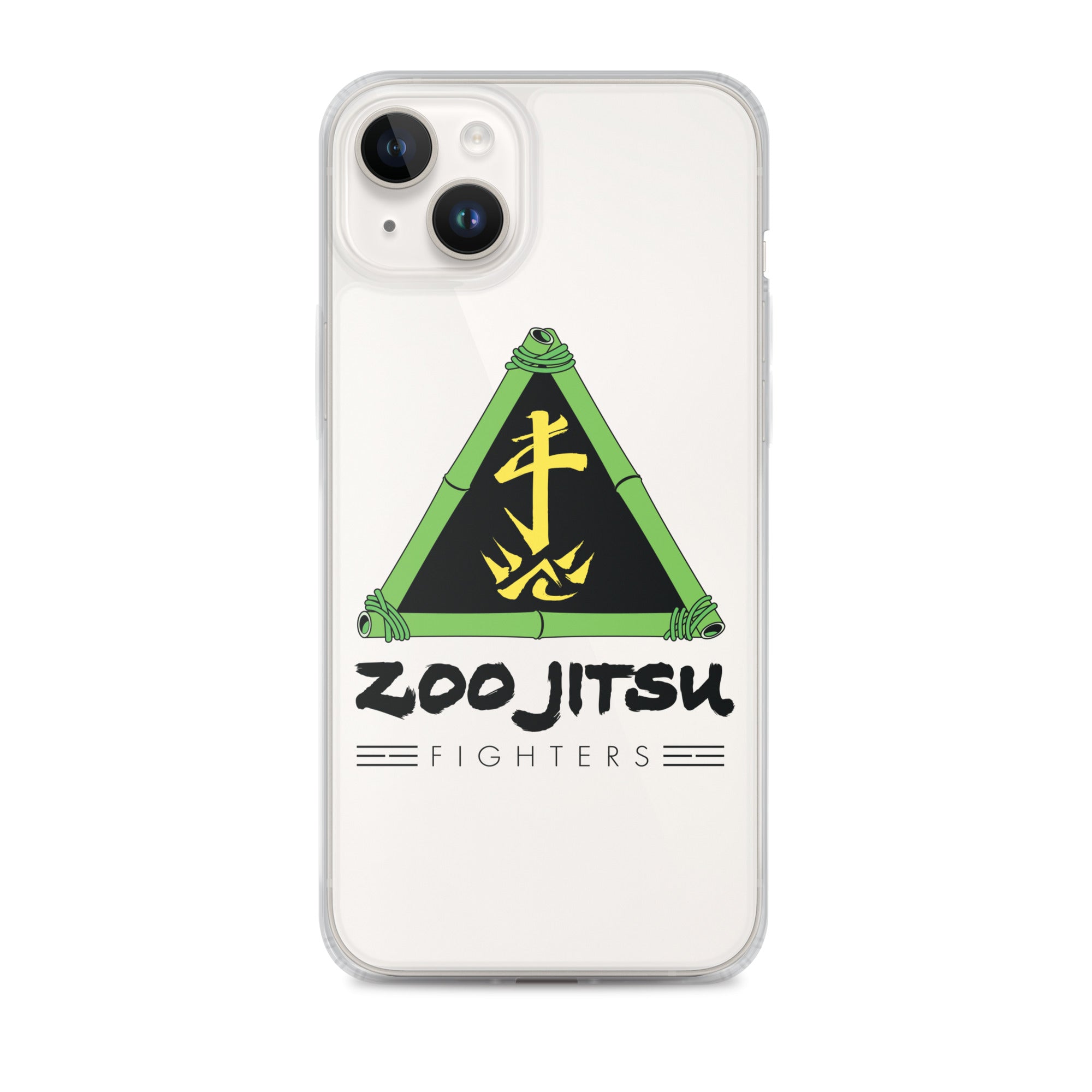 Zoo Jitsu Fighters Logo Clear Protective Case for iPhone 14/13/12/11 Pro Max XR XS - Slim Shockproof Phone Cover with Premium HD Print - Perfect for Martial Arts Fans & Anime Lovers