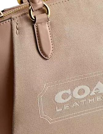 Coach Elise Satchel with Signature Badge - Stylish Leather Shoulder Bag for Women | Perfect for Work, Travel & Everyday Use