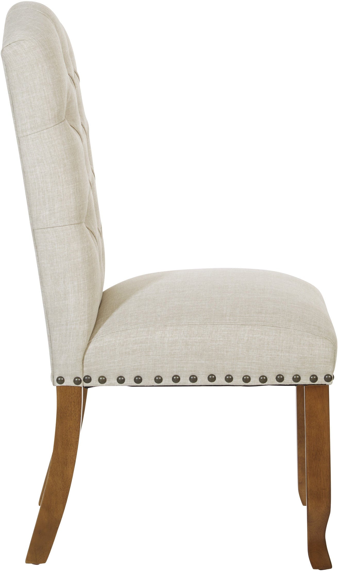 Office Star Jessica Tufted Dining Chair Set of 2 - Modern Upholstered Side Chairs with Button Tufting [JSA2L] - Perfect for Dining Room, Kitchen, Office or Conference Room