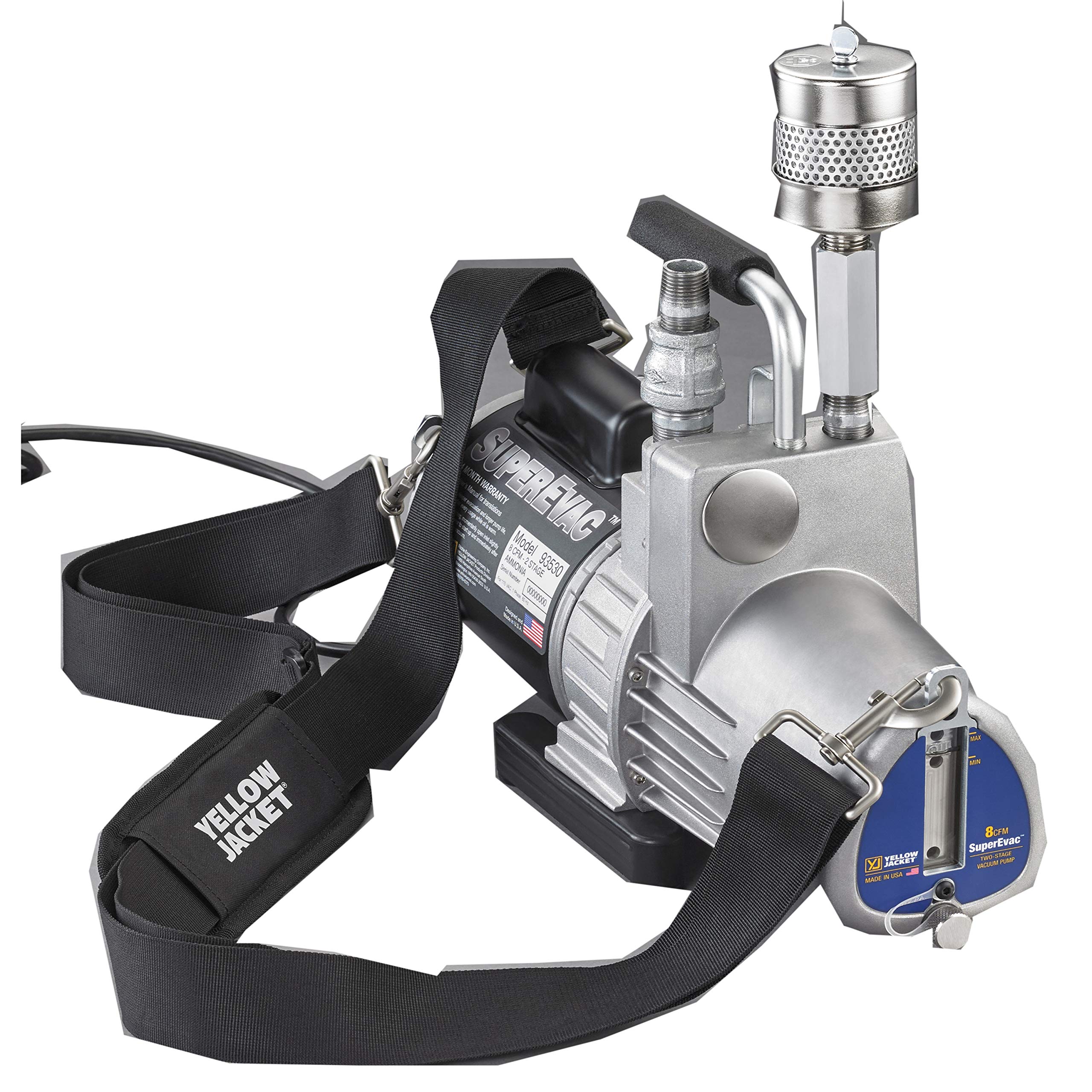 Yellow Jacket 93530 8 CFM Ammonia Vacuum Pump for HVAC Systems