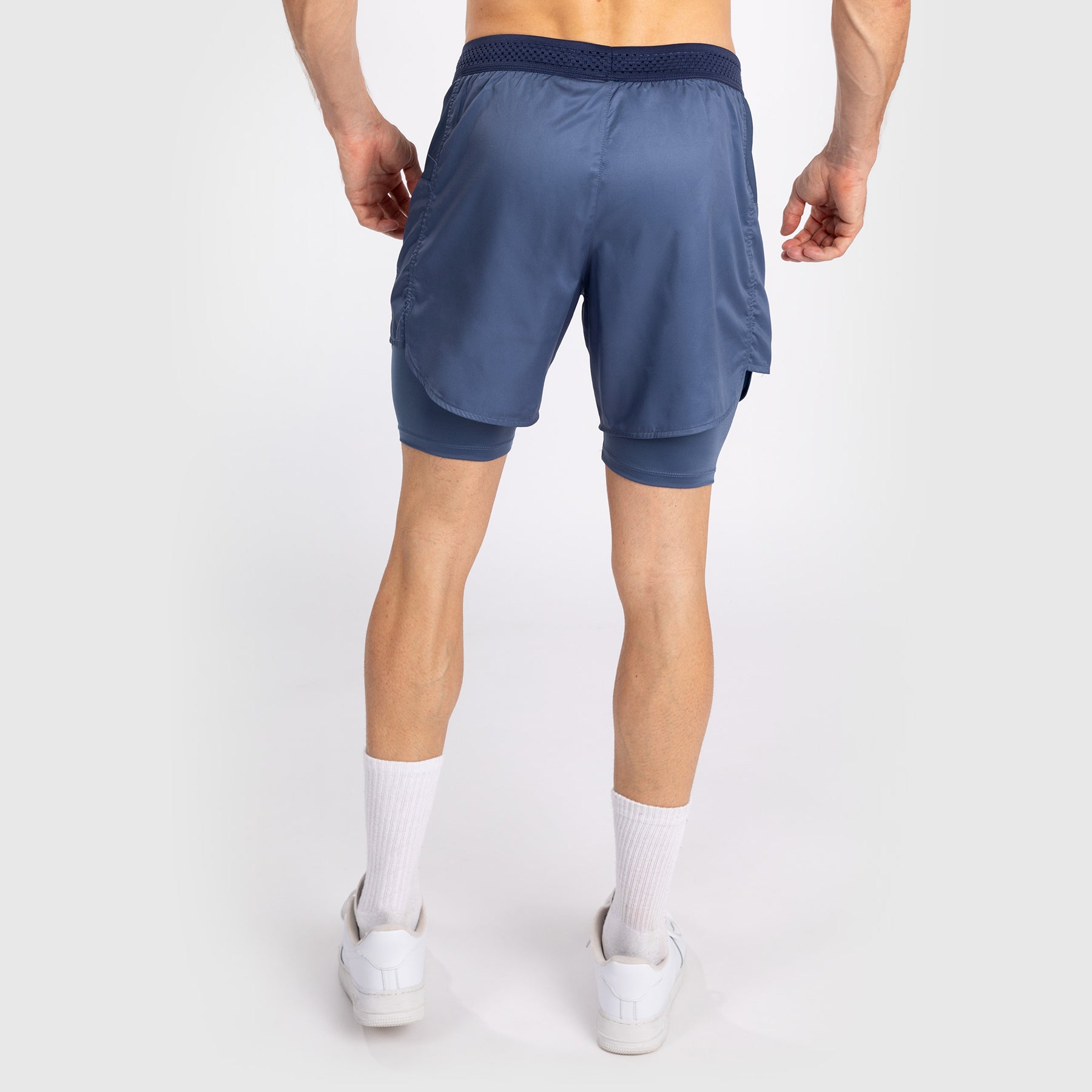 Venum Attack Men's MMA Fight Shorts - Navy Blue Training & Competition Shorts for Boxing, Muay Thai & BJJ
