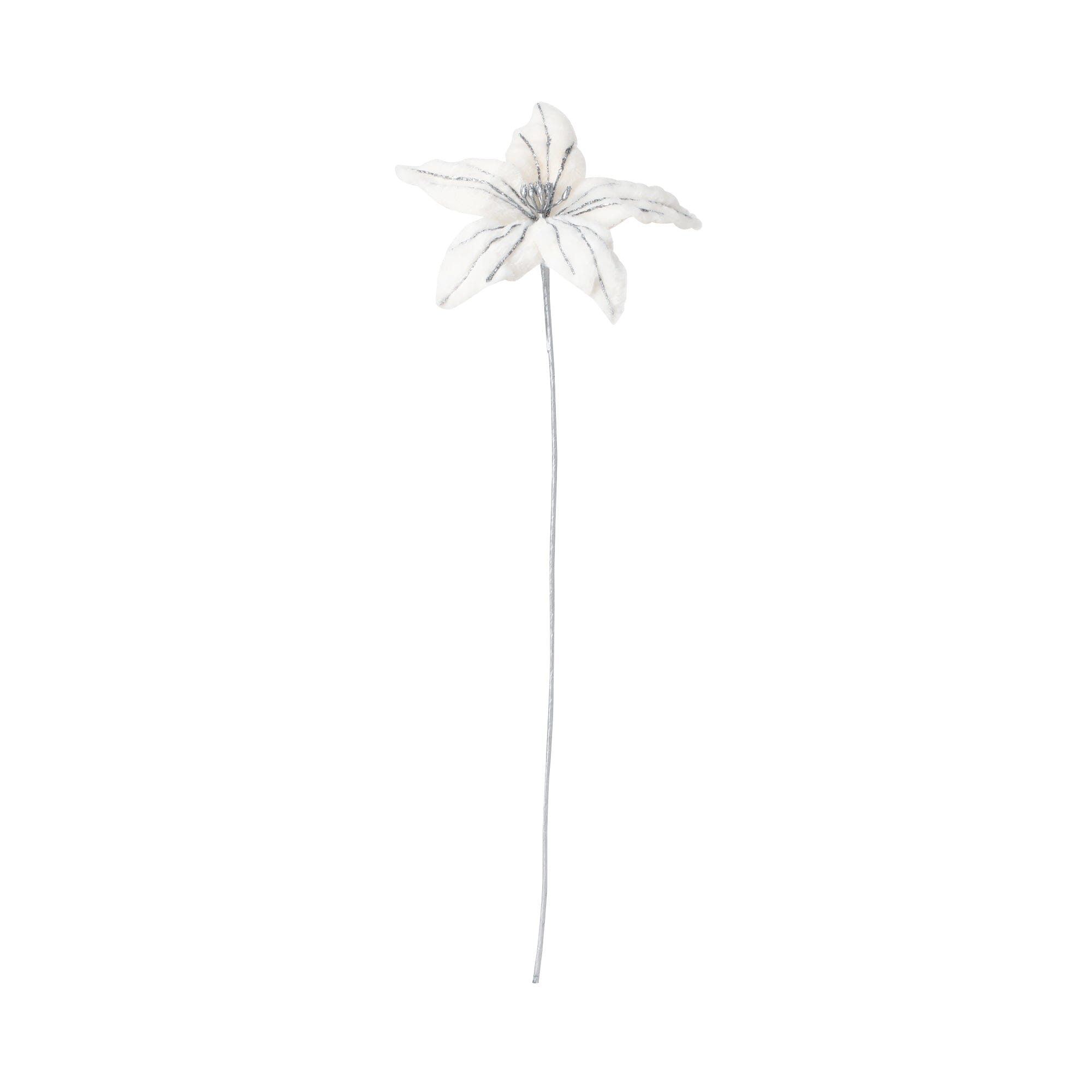 Artplants Artificial White Fur Flowers - Soft & Realistic Faux Floral Decor for Home, Wedding, Party & Event Centerpieces