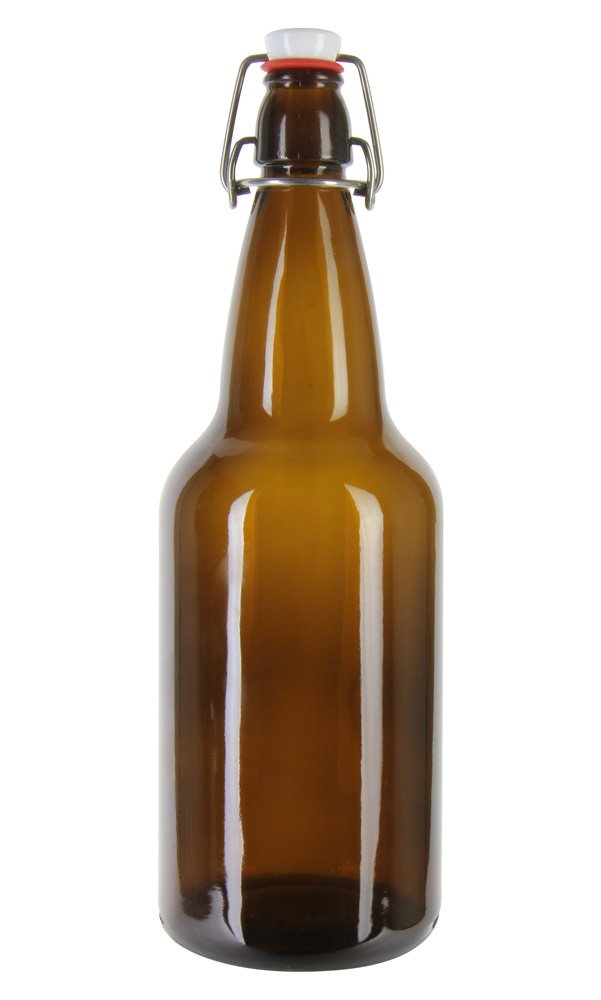 Ez Cap Amber Beer Bottles 16 oz - Home Brewing & Craft Beer Bottling - Perfect for DIY Beer Making, Gifts & Storage