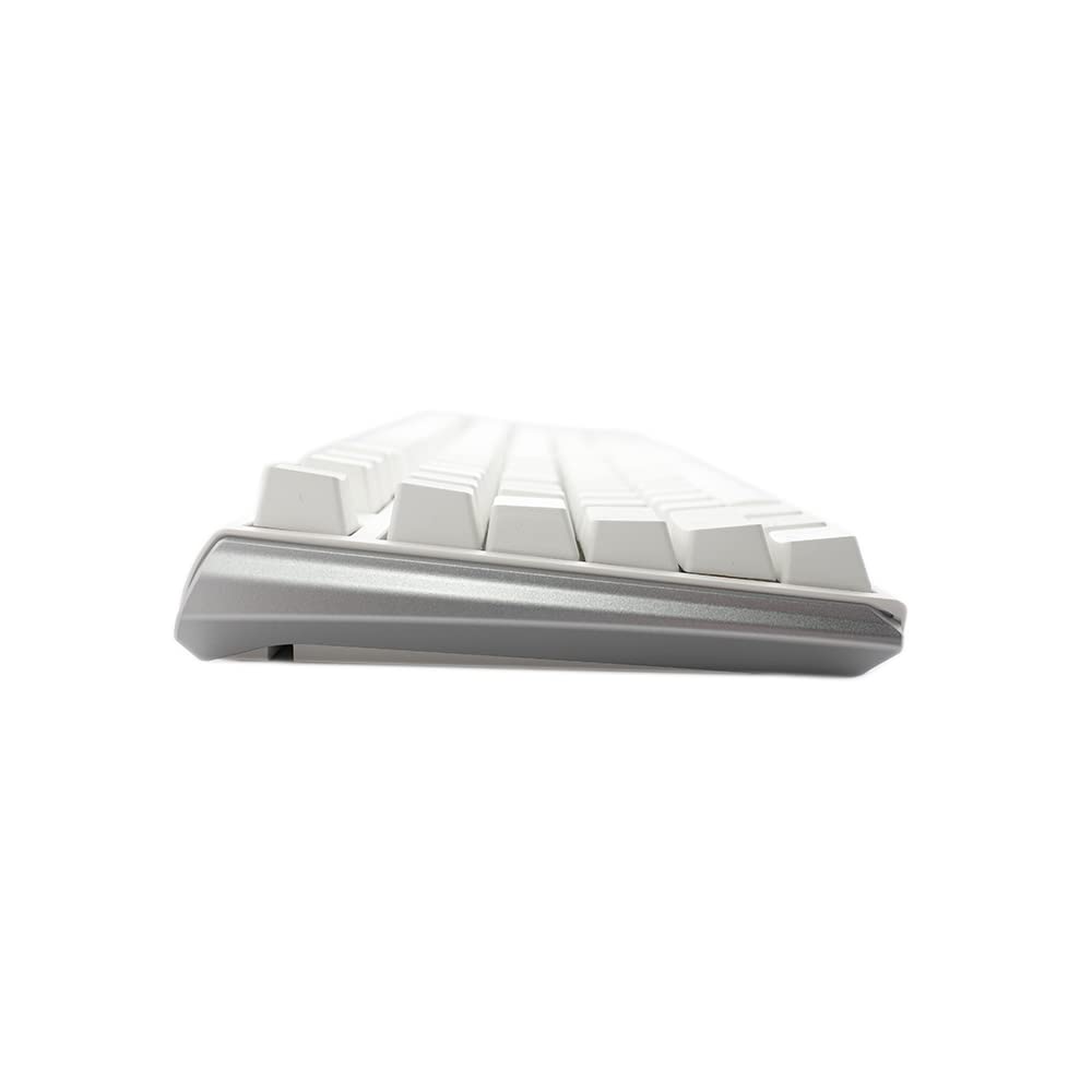 Ducky One 3 Pure White Hotswap RGB Mechanical Keyboard with Cherry MX Blue Switches - Perfect for Gaming, Typing & Office Work