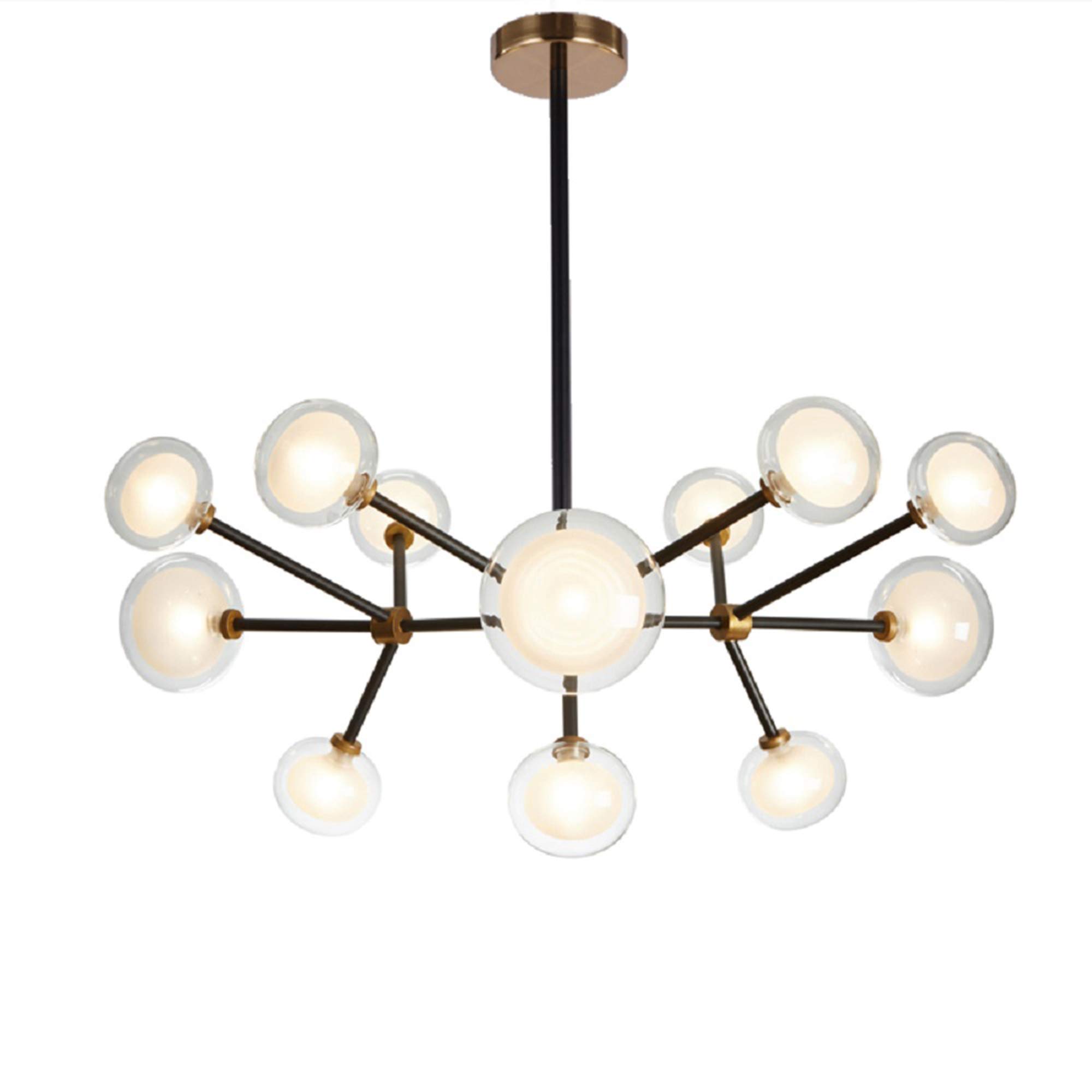 Pasargad Home Enzo Modern Crystal Chandelier Pendant Light Fixture for Dining Room, Living Room & Bedroom | Elegant Ceiling Lighting Decor for Home & Office