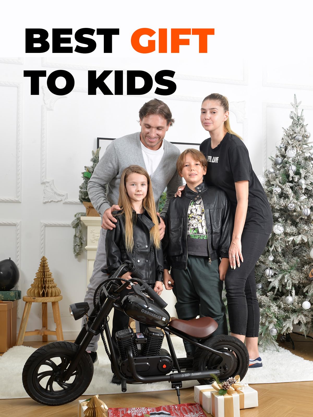 Hyper GoGo Electric Bike for Kids - 3 Speed Adjustable, Up to 10MPH with 60-Minute Ride Time - Blue Kids Motorcycle Toy - Perfect Birthday & Christmas Gift for Boys & Girls - Great for Backyard Riding, Neighborhood Adventures & Outdoor Play