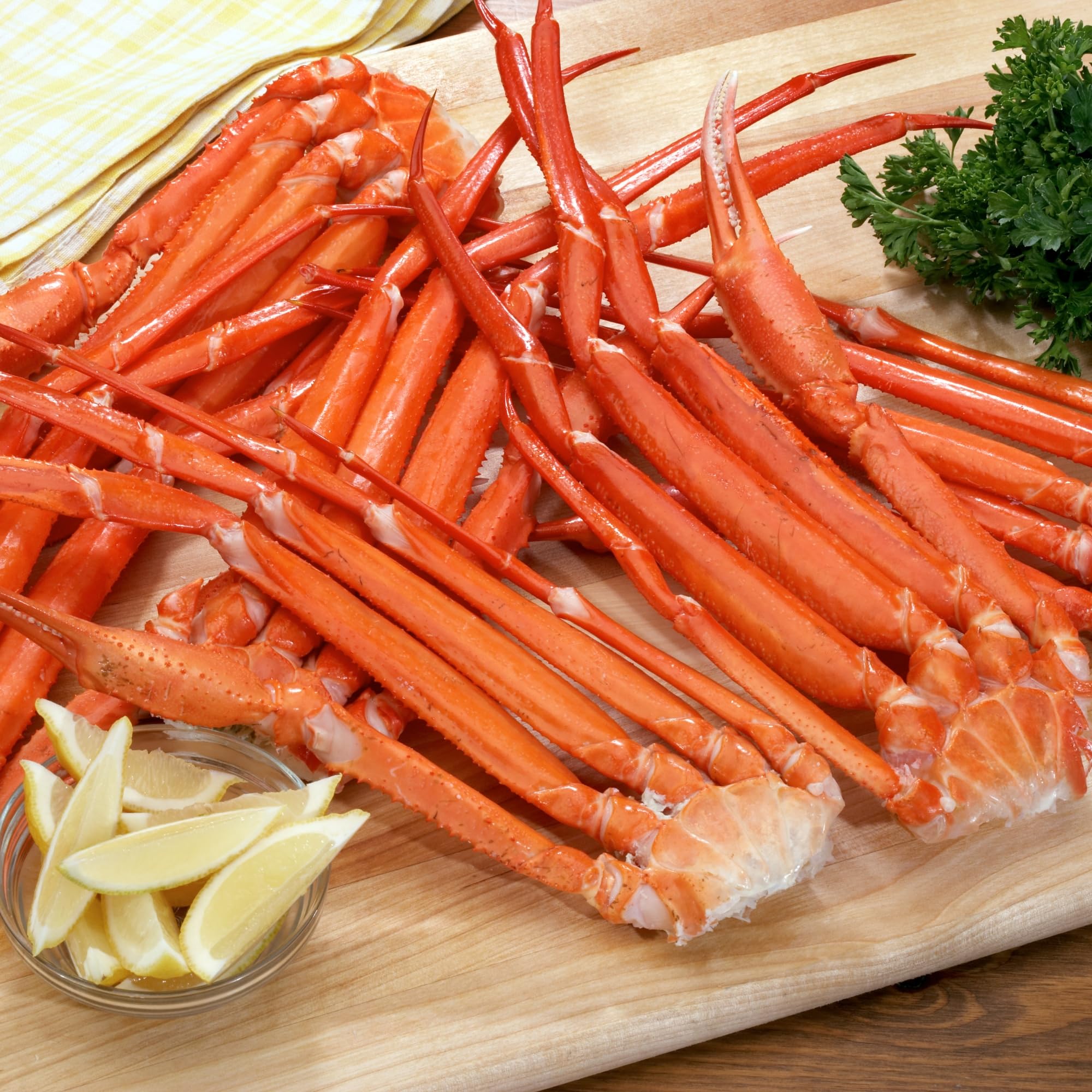 Premium Snow Crab Legs Clusters (10lbs) – 5oz-8oz per Cluster – Fresh Frozen Seafood for Gourmet Meals, Dinner Parties & Special Occasions