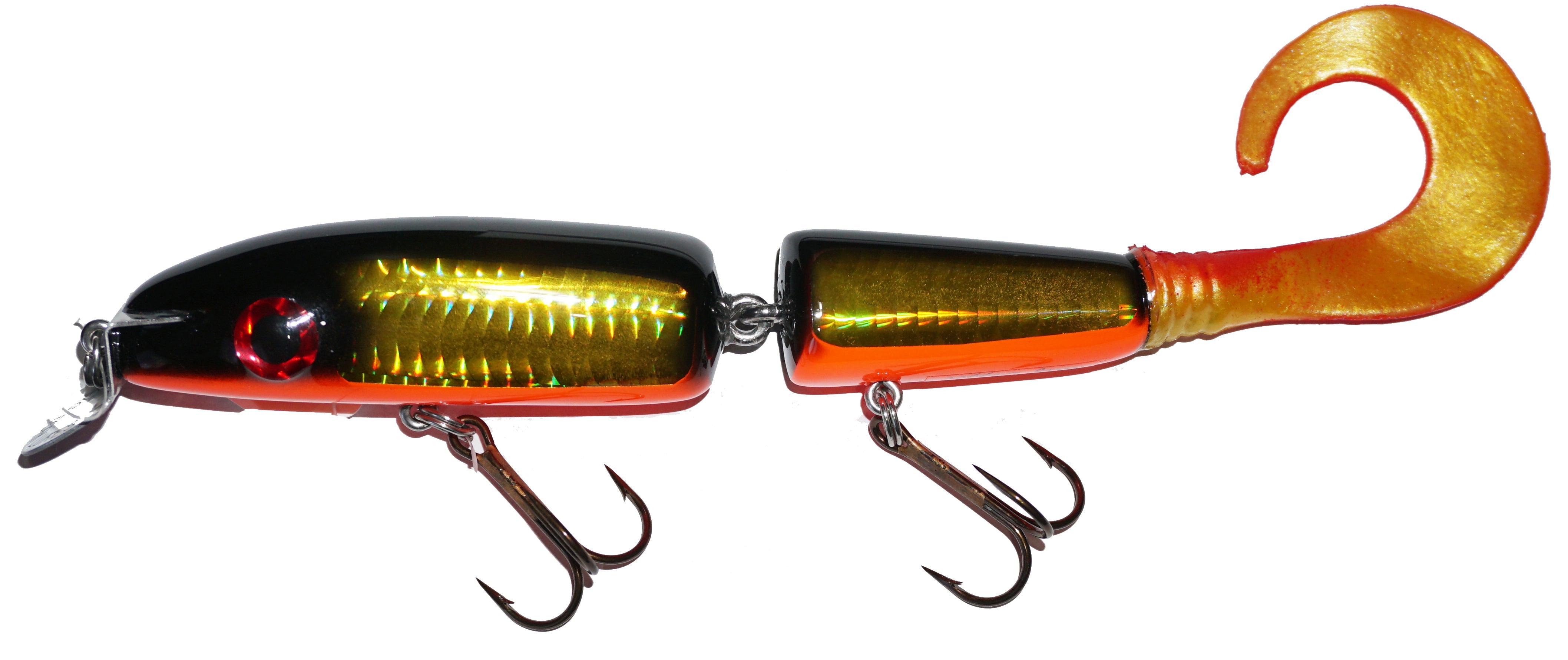 Big Fork Reef Digger Shallow Crankbait with Soft Tail - Premium Fishing Lure for Bass, Trout & Walleye - Perfect for Freshwater & Saltwater Fishing