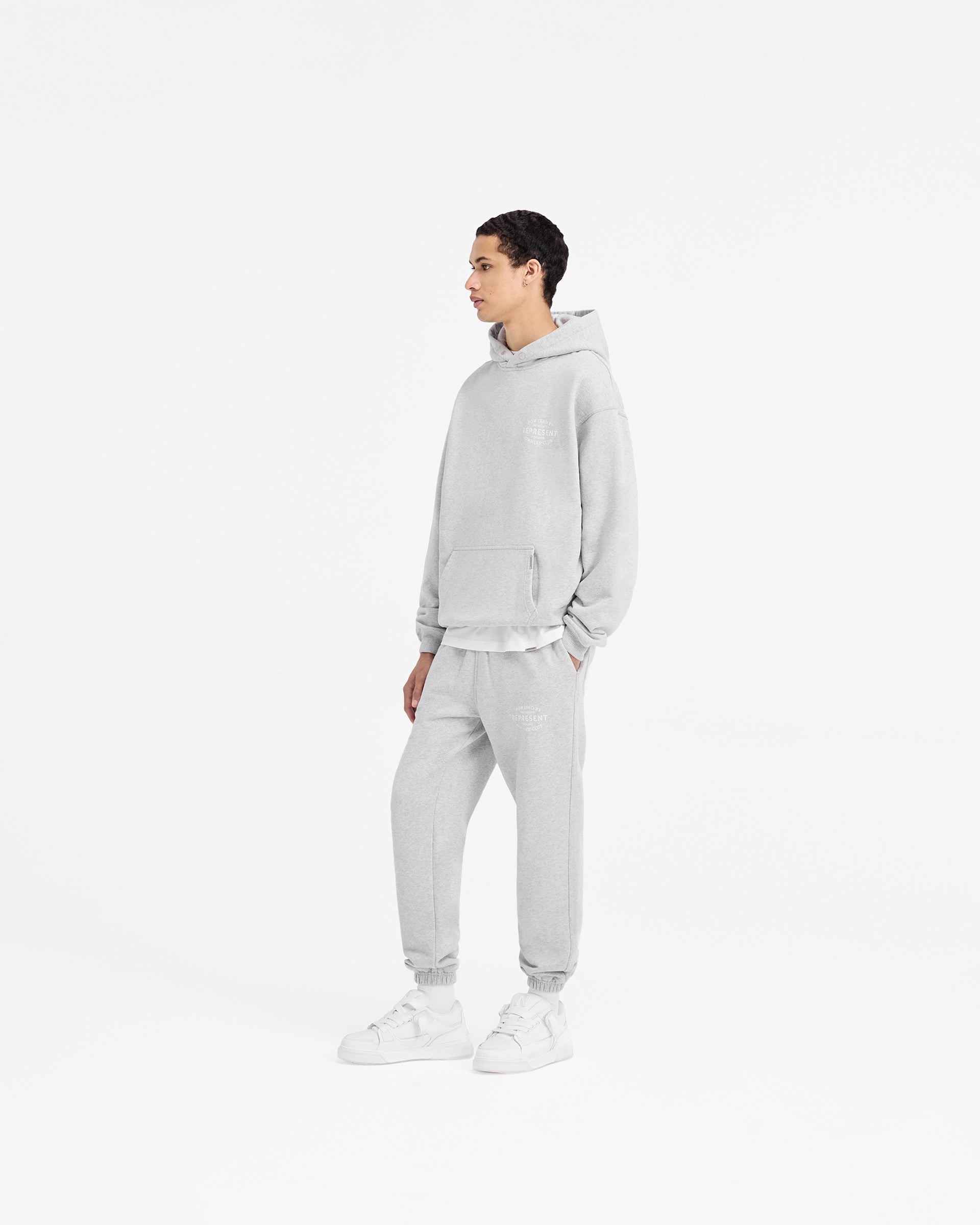Represent Owners Club Stamp Hoodie - Ash Grey | Men's & Women's Casual Streetwear | Perfect for Urban Fashion & Lounge Wear