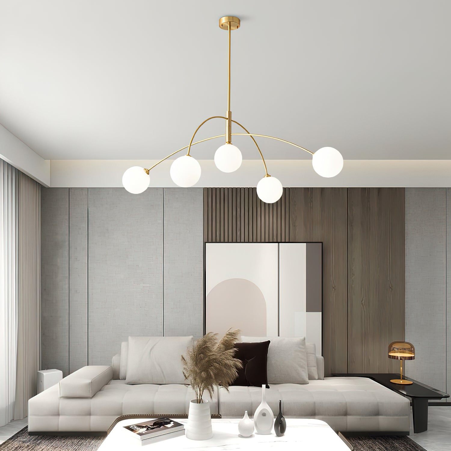 Elegant Fellows Chandelier - Modern Crystal Ceiling Light Fixture for Dining Room, Living Room & Bedroom | Perfect for Home Decor & Interior Design