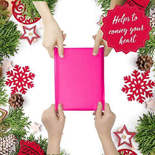 6x10 Bubble Mailer Padded Envelopes - Hot Pink | Waterproof & Tear-Resistant Shipping Bags for Ecommerce, Small Business & Online Sellers | Perfect for Shipping Jewelry, Cosmetics & Fragile Items
