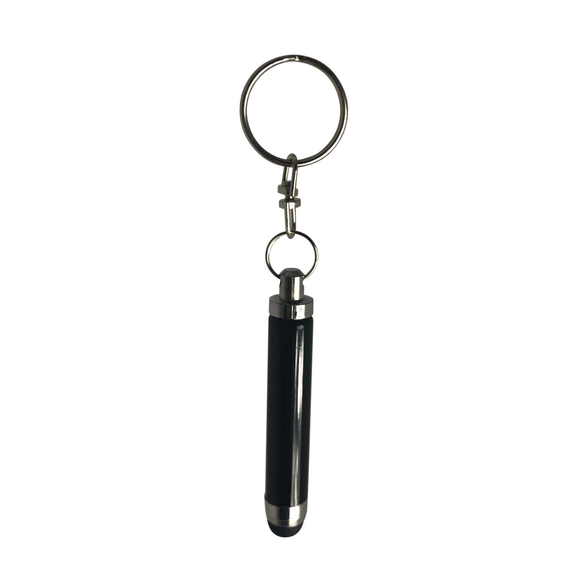BoxWave Stylus Pen for Samsung Galaxy A52 - Bullet Capacitive Stylus with Keyring Loop, Precise Touch Screen Stylus for Galaxy A52 Smartphone - Jet Black - Perfect for Drawing, Note-Taking & Gaming