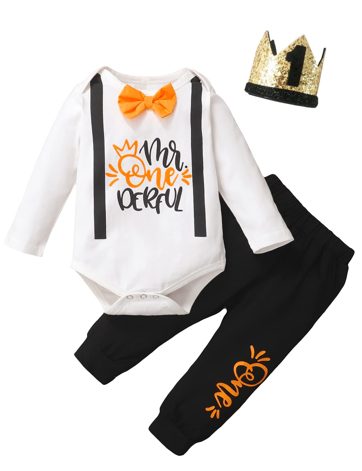 Mr. One-derful 1st Birthday Outfit for Baby Boys | First Birthday Clothes Set | Perfect for Photo Shoots, Cake Smash & Special Celebrations