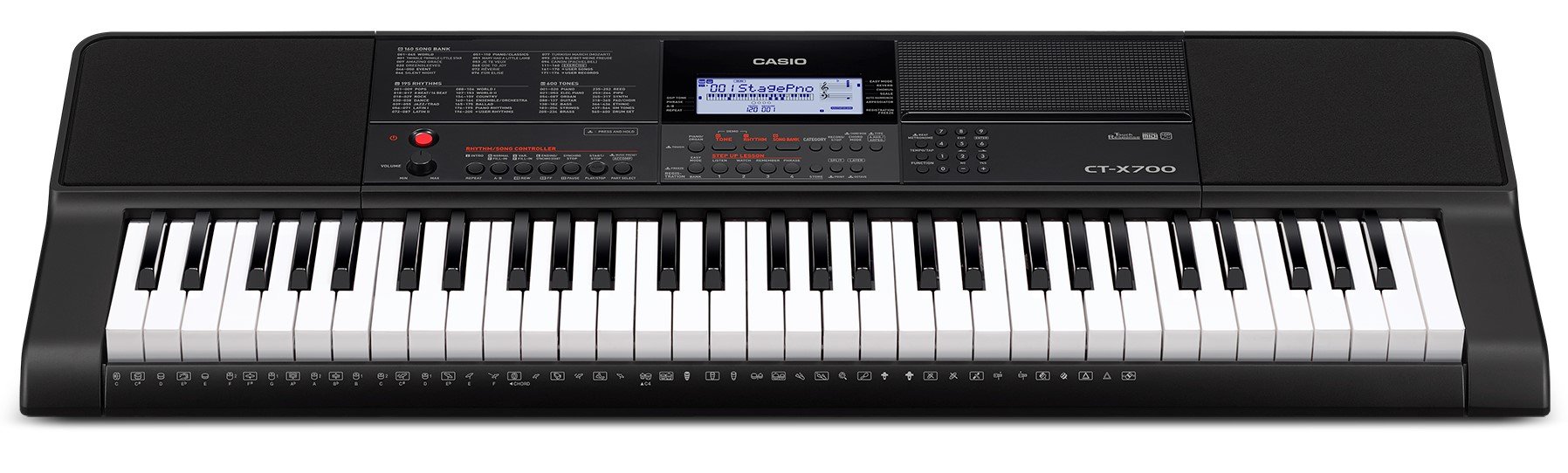 Casio CT-X700 61-Key Portable Keyboard Bundle with Stand, Bench, Headphones & Accessories - Perfect for Beginners, Home Practice & Live Performances