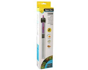 Aqua One 150W Submersible Glass Aquarium Heater - Reliable & Energy Efficient for Fish Tanks, Tropical & Saltwater Aquariums - Perfect for Home, Office & Pet Stores