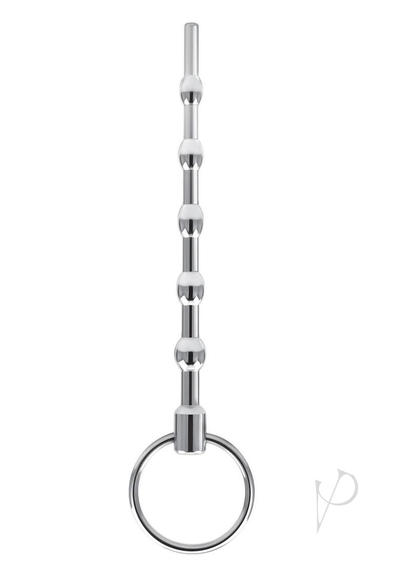 Premium Blue Line Beaded Urethral Sound 4.5 Inch - Surgical Stainless Steel Medical Instrument for Urology & Sensual Play