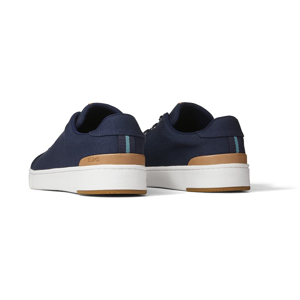 TOMS Men's Travel Lite Low Lace-Up Sneakers - Lightweight Casual Walking Shoes for Men - Black | Perfect for Travel, Work & Everyday Comfort