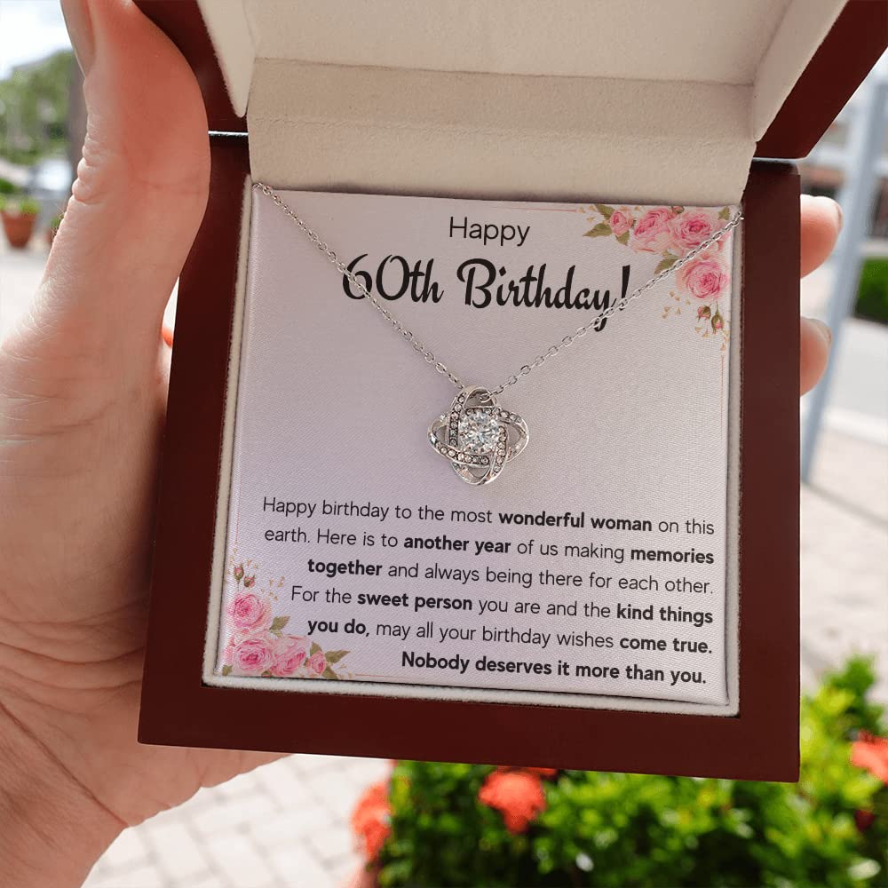 60th Birthday Gifts for Women - Fabulous Necklace Set with Card & Box | Perfect 60 Year Old Gift Idea
