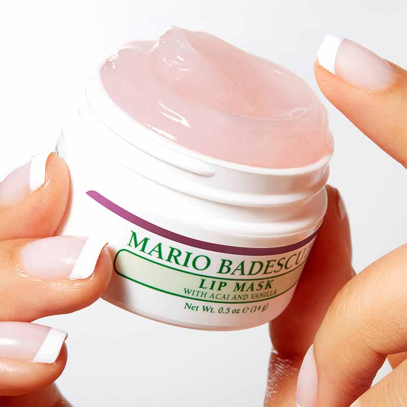 Mario Badescu Hydrating Lip Mask with Acai & Vanilla - Overnight Lip Treatment for Dry, Chapped Lips | Perfect for Winter Care & Nighttime Skincare Routine