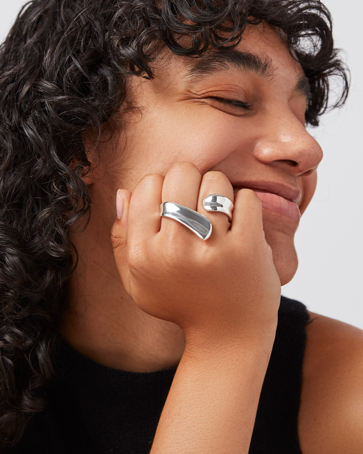 Solene Double Ring - Elegant Stackable Rings for Women, Dainty Gold & Silver Minimalist Rings for Everyday Wear, Perfect Gift for Her - Ideal for Layering, Stacking & Special Occasions