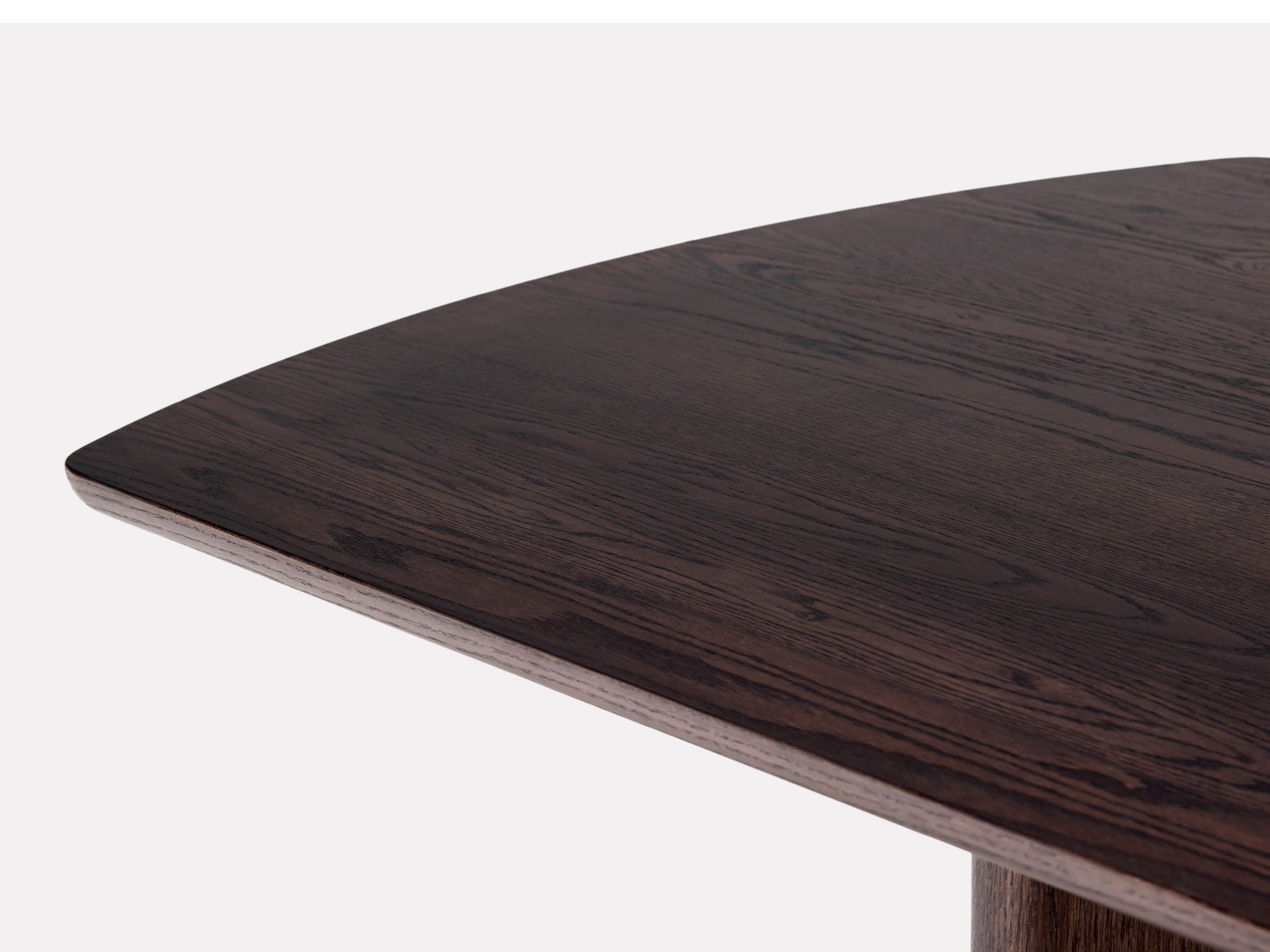 Portland Arc Dining Table - Modern Wooden Dining Table for 6, Farmhouse Style Kitchen Table with Metal Legs | Perfect for Family Meals, Dinner Parties & Small Spaces