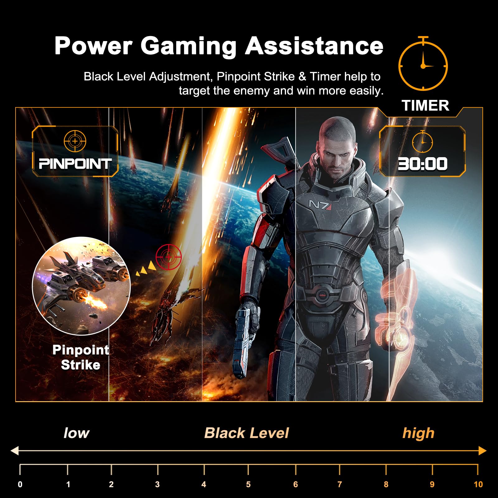 24 Inch Curved Gaming Monitor 180Hz 1ms MPRT - SANSUI FHD 1080P Computer Monitor with Built-in Speakers, FreeSync, 130% sRGB HDR, HDMI & DP Ports, VESA Mount - Perfect for Esports, Streaming & Home Office (Includes HDMI Cable)