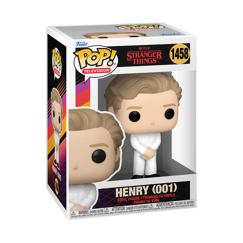 Henry (001) Funko Pop Stranger Things Vinyl Figure 1458 with Hard Protector Case - Collectible Gift for Fans, TV Show Merchandise, Home & Office Display