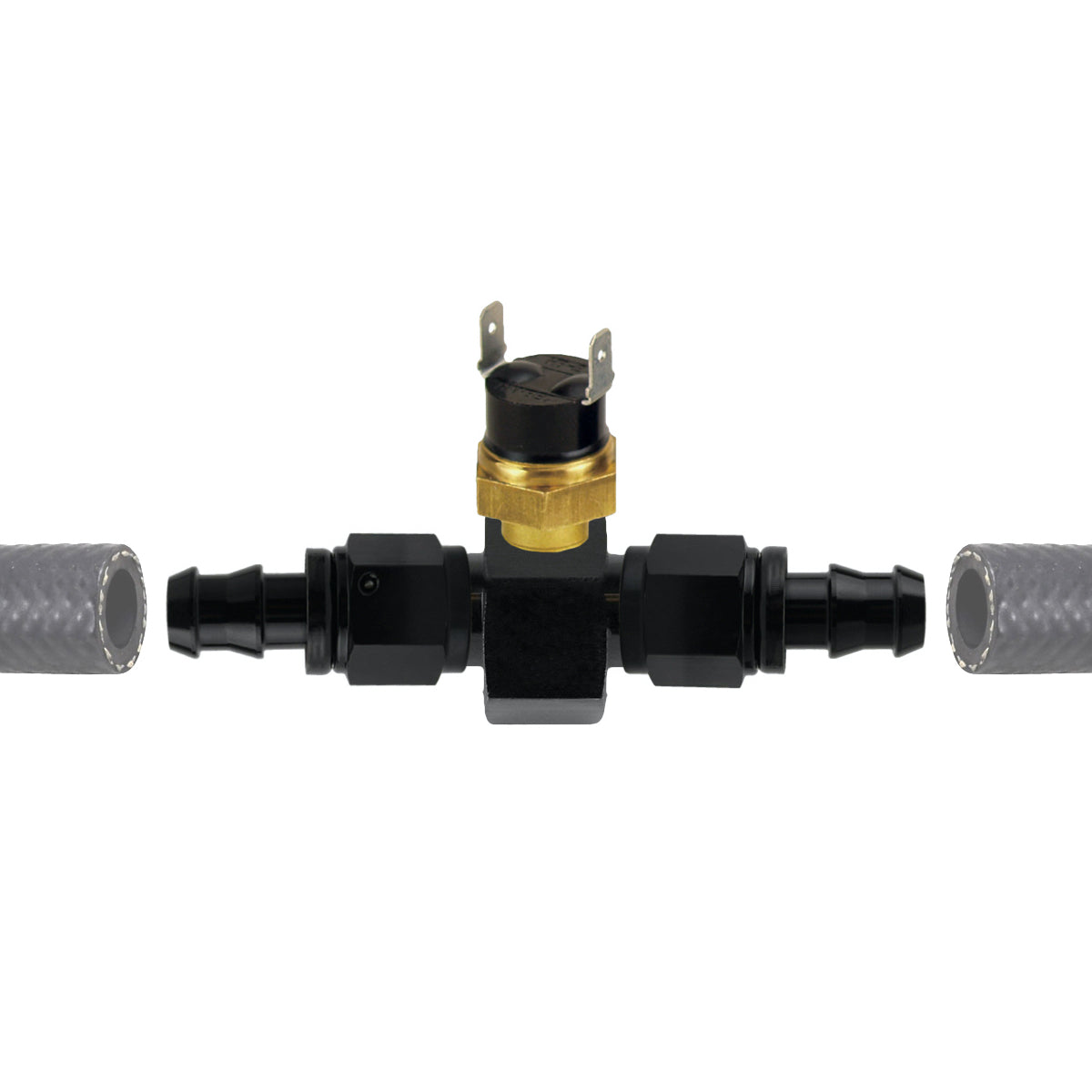 Universal Transmission Cooler Hose Adapter with Electric Fan & Thermostat Temperature Switch Kit - Perfect for Car Cooling System Upgrades & Performance Enhancement