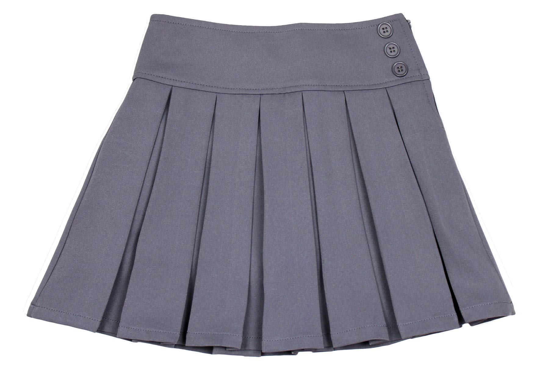Bienzoe Girls School Uniform Skirt - Adjustable Waist Pleated Dance Skort for Kids | Perfect for School, Ballet, Dance Classes & Everyday Wear