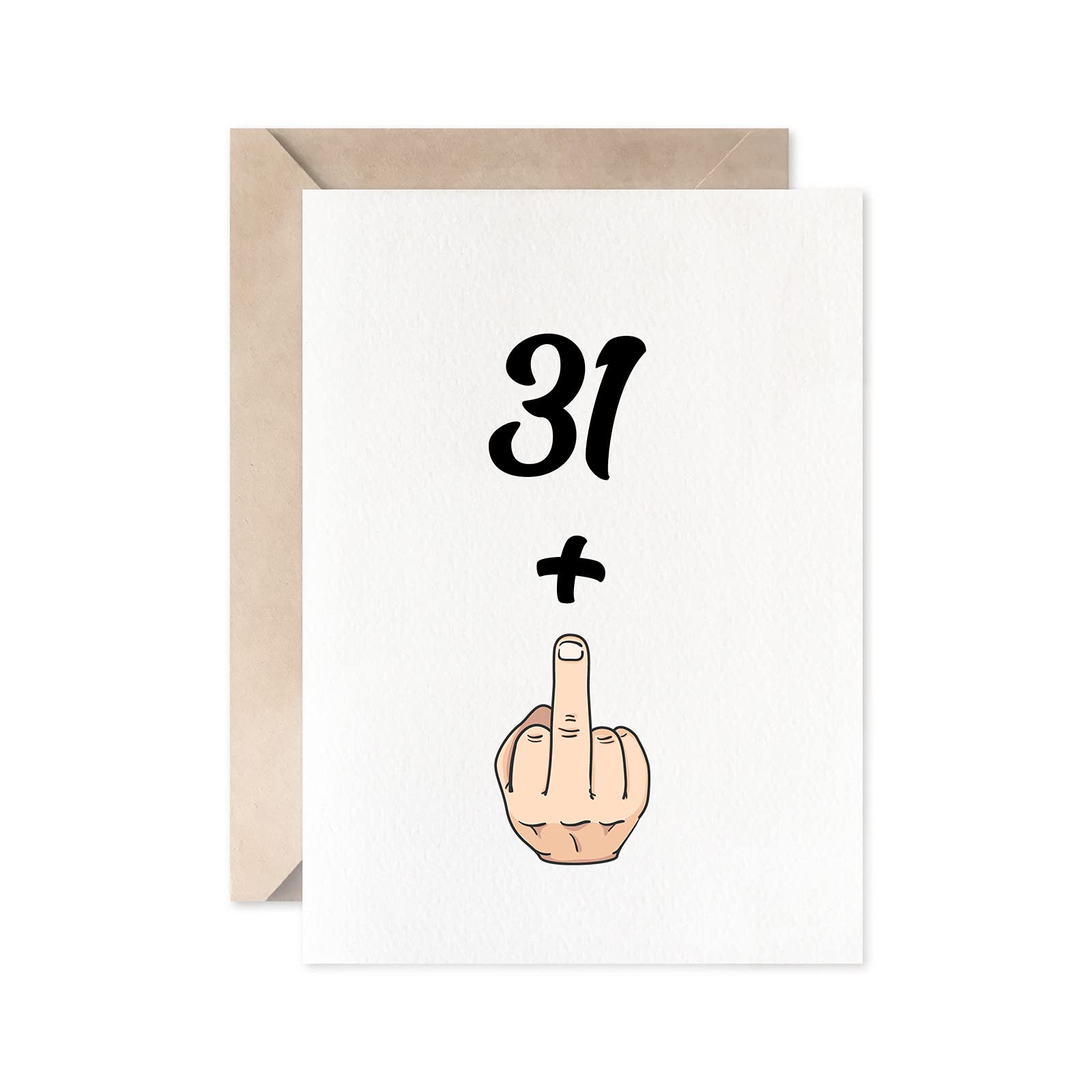 Funny 32nd Birthday Card for Women & Men - Sweet 31+1 Years Old Joke Gift Card - Perfect for 32nd Birthday Parties & Milestone Celebrations