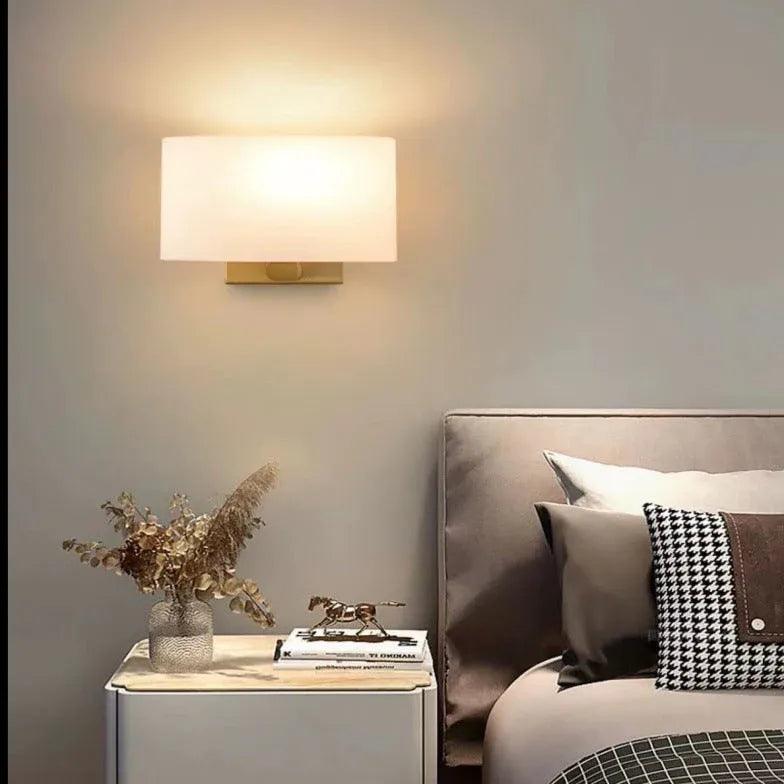 Frosted Glass LED Wall Lights - Modern Dimmable Sconces for Bedroom, Living Room & Hallway Lighting