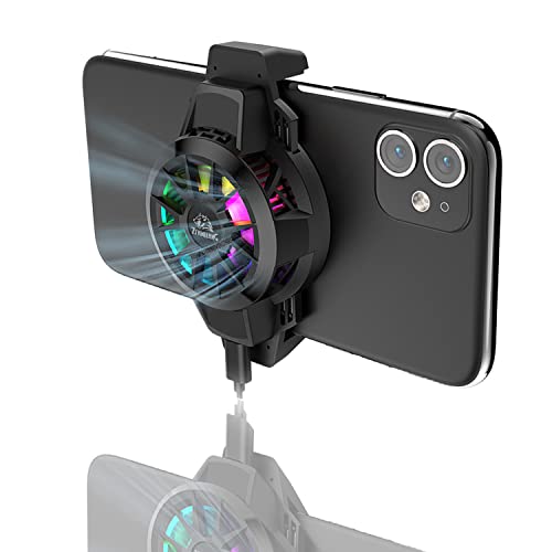 Portable Phone Cooler & Radiator - Fast Cooling Mobile Phone Fan for Gaming & Videos - Universal Fit for 2.63-3.46 Inch Smartphones - Perfect for iPhone, Samsung & Gaming Phones - Stay Cool During Intense Gaming & Streaming Sessions